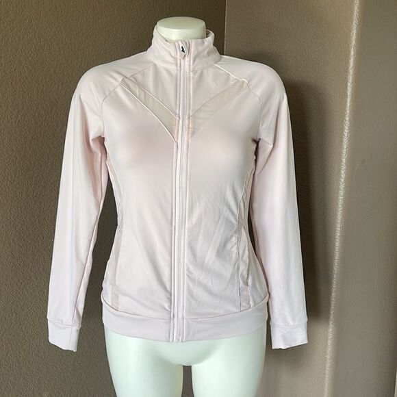 Fabletics Marianne Mesh Jacket in blush pink xxs - Picture 3 of 7